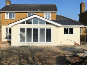 rear house extension bi folds 14