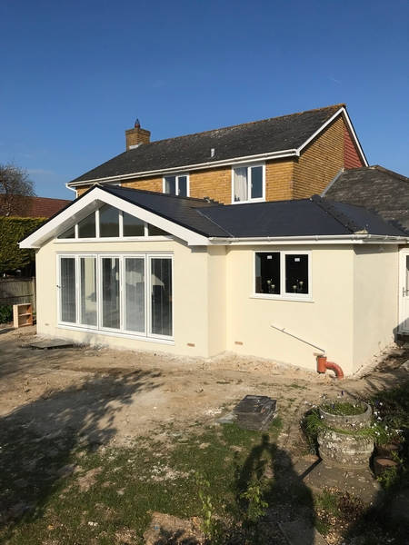 rear house extension bi folds 16
